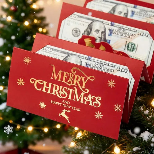 🔥BUY 1 GET 1 FREE🎅🎄Foldable 6-Slot Christmas Red Envelope