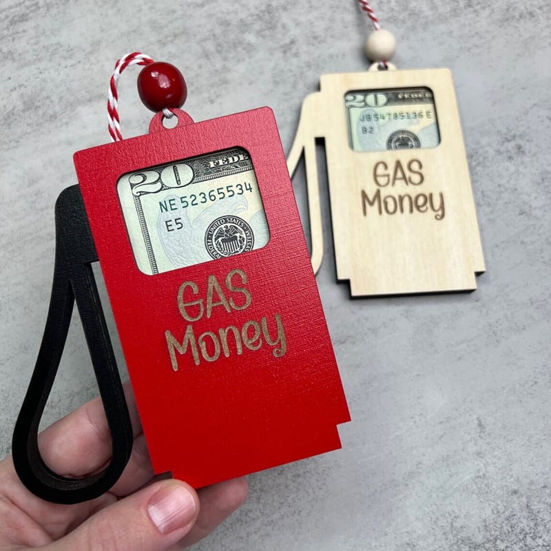 🌼🎅CHRISTMAS GIFT🎁--💸Gas (Shopping) Money Ornament
