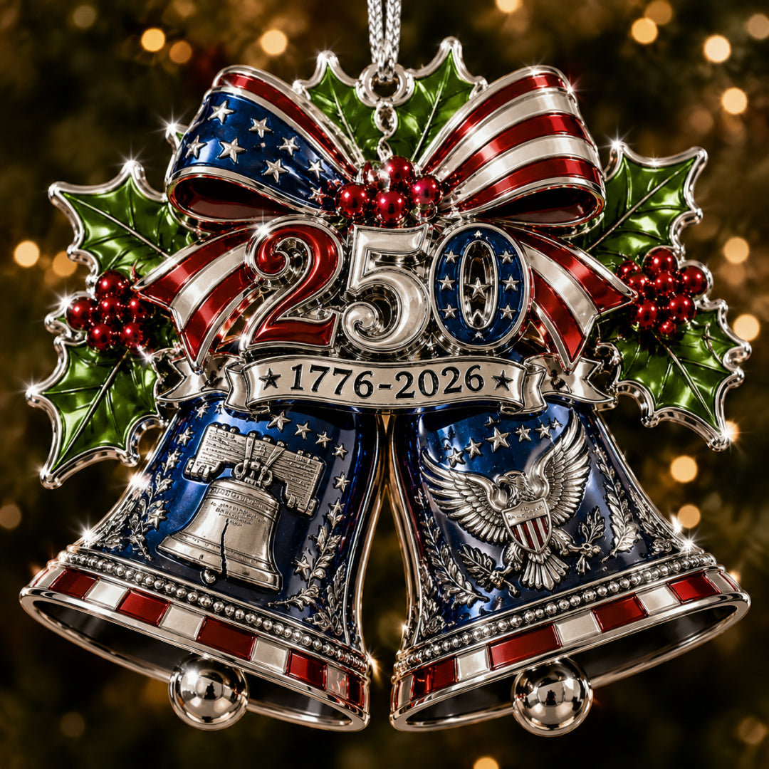 🎁🇺🇸 America 250th Anniversary Christmas Ornament