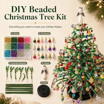 ✨ DIY Beaded Christmas Tree Kit – 🎅Create Your Own Sparkling Holiday Decoration