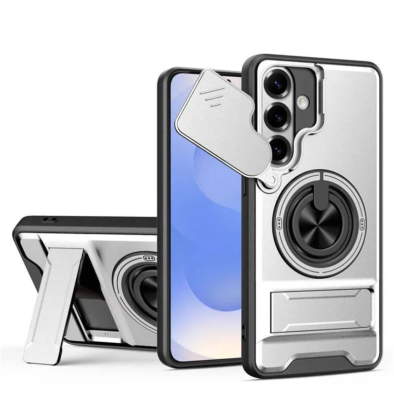 🔥 Flash Sale: 49% OFF! 🔥Samsung Phone Case – Sliding Camera Cover, Rotatable Ring, Magnetic Mount