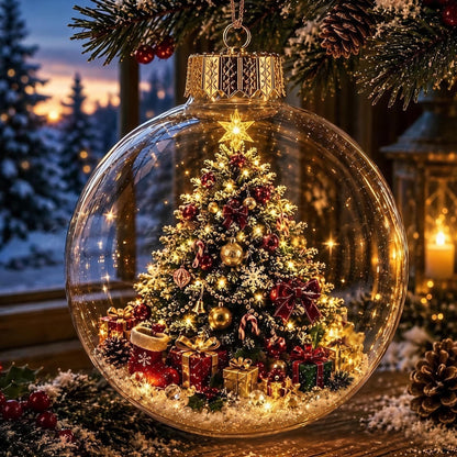 🎁✨Glowing Christmas Diorama Ornament🎄