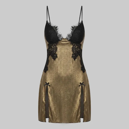 🌼Sexy Lace Splice Sleep Dress