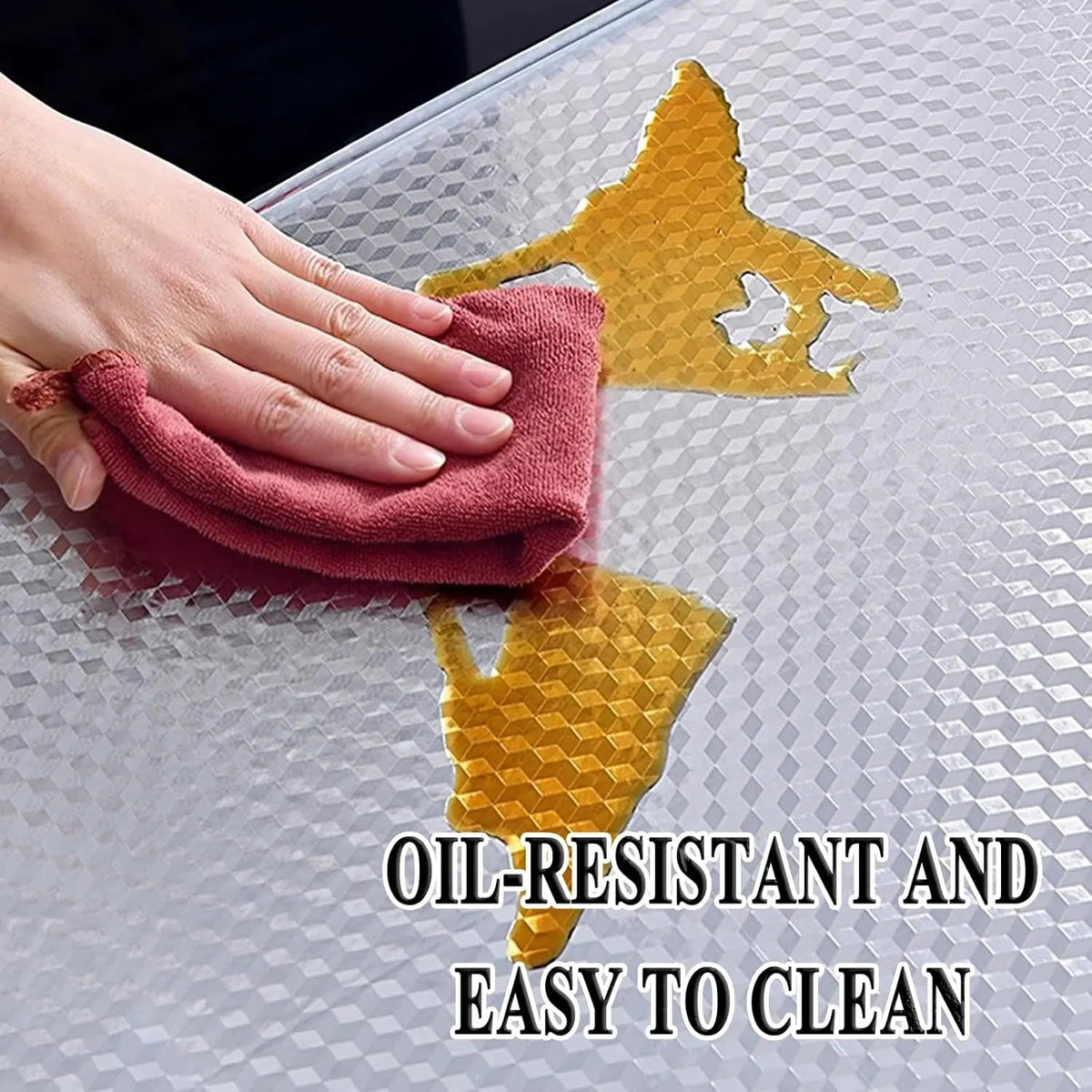 Oil-resistant kitchen adhesive wallpaper roll, stainless steel effect