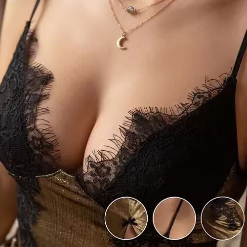 🌼Sexy Lace Splice Sleep Dress