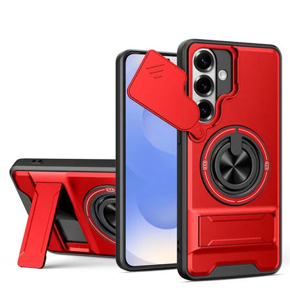 🔥 Flash Sale: 49% OFF! 🔥Samsung Phone Case – Sliding Camera Cover, Rotatable Ring, Magnetic Mount