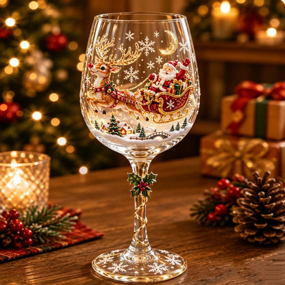🌼🎁Christmas Wine Glass Collection Box Set✨