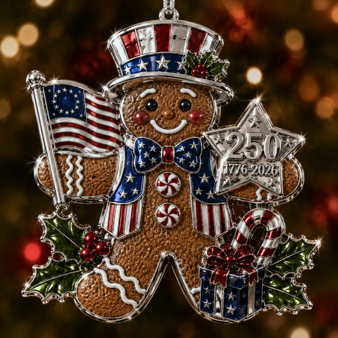 🎁🇺🇸 America 250th Anniversary Christmas Ornament