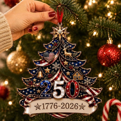 🎁🇺🇸 America 250th Anniversary Christmas Ornament