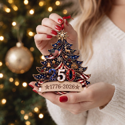 🎁🇺🇸 America 250th Anniversary Christmas Ornament