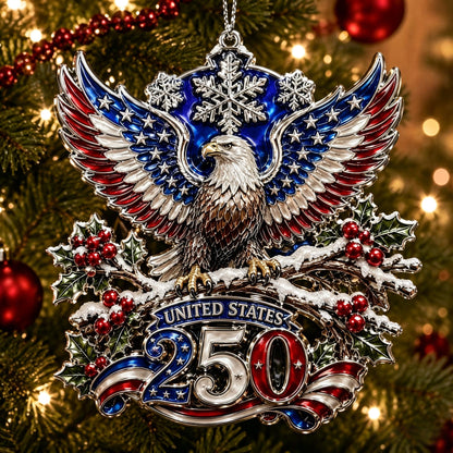 🎁🇺🇸 America 250th Anniversary Christmas Ornament