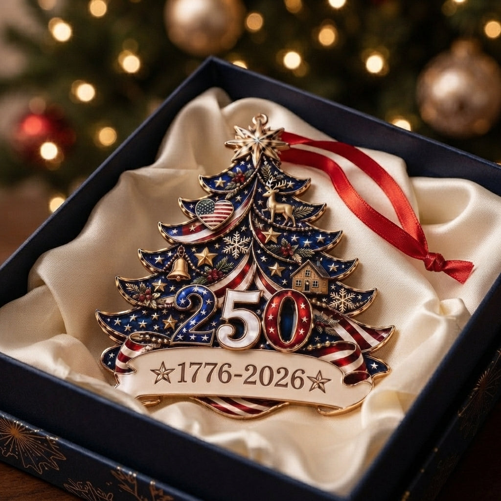 🎁🇺🇸 America 250th Anniversary Christmas Ornament