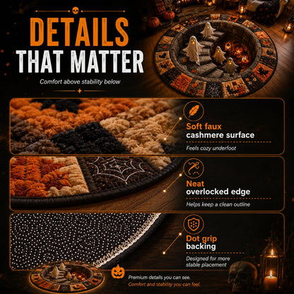 🎄🎄49% Off Last Day 🎄 3D Haunted Vortex Round Halloween Rug