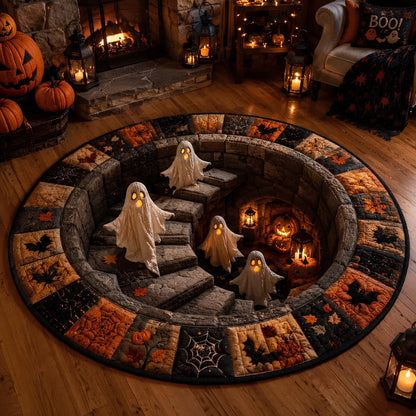 🎄🎄49% Off Last Day 🎄 3D Haunted Vortex Round Halloween Rug