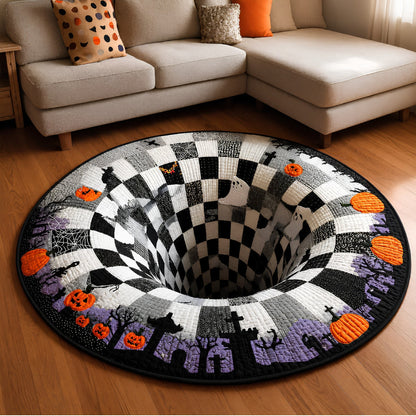 🎄🎄49% Off Last Day 🎄 3D Haunted Vortex Round Halloween Rug