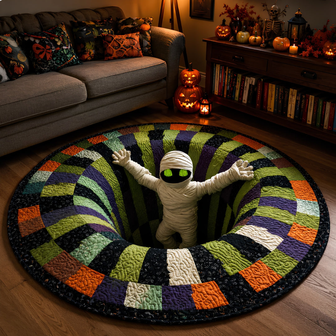 🎄🎄49% Off Last Day 🎄 3D Haunted Vortex Round Halloween Rug