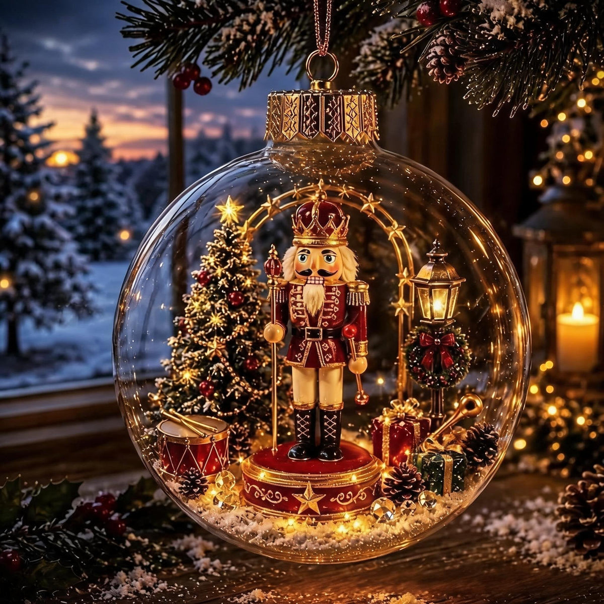 🎁✨Glowing Christmas Diorama Ornament🎄