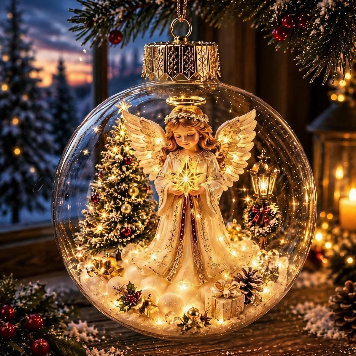 🎁✨Glowing Christmas Diorama Ornament🎄
