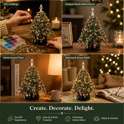 ✨ DIY Beaded Christmas Tree Kit – 🎅Create Your Own Sparkling Holiday Decoration