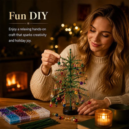 ✨ DIY Beaded Christmas Tree Kit – 🎅Create Your Own Sparkling Holiday Decoration
