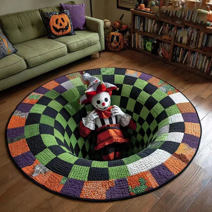🎄🎄49% Off Last Day 🎄 3D Haunted Vortex Round Halloween Rug