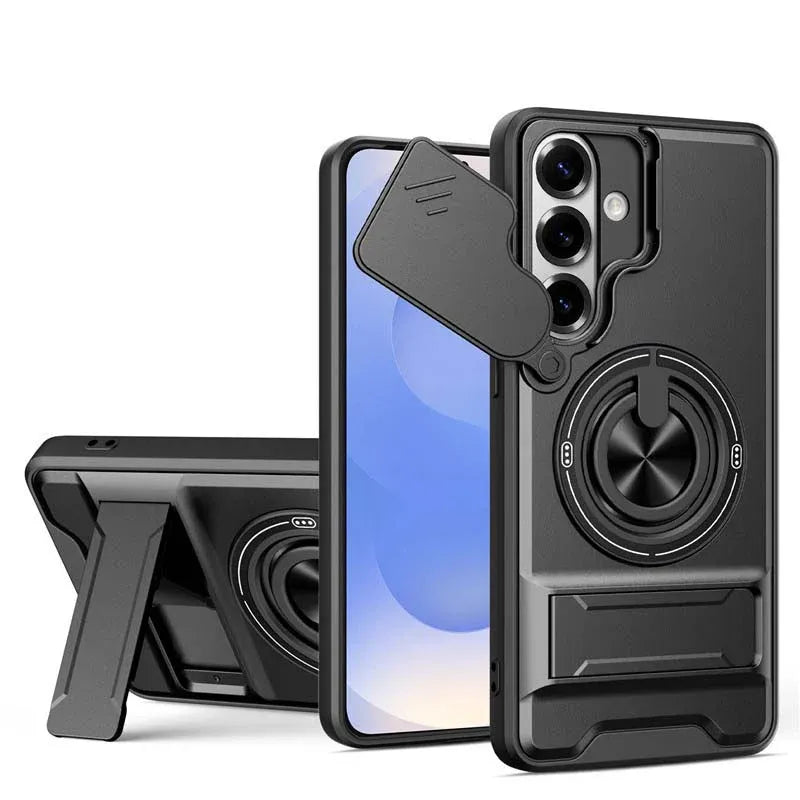 🔥 Flash Sale: 49% OFF! 🔥Samsung Phone Case – Sliding Camera Cover, Rotatable Ring, Magnetic Mount