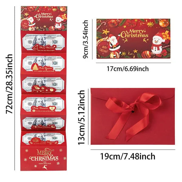 🔥BUY 1 GET 1 FREE🎅🎄Foldable 6-Slot Christmas Red Envelope