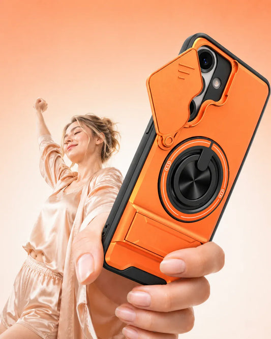 🔥 Flash Sale: 49% OFF! 🔥Samsung Phone Case – Sliding Camera Cover, Rotatable Ring, Magnetic Mount