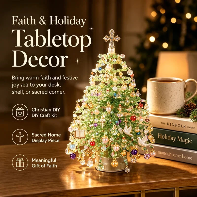 ✨ DIY Beaded Christmas Tree Kit – 🎅Create Your Own Sparkling Holiday Decoration