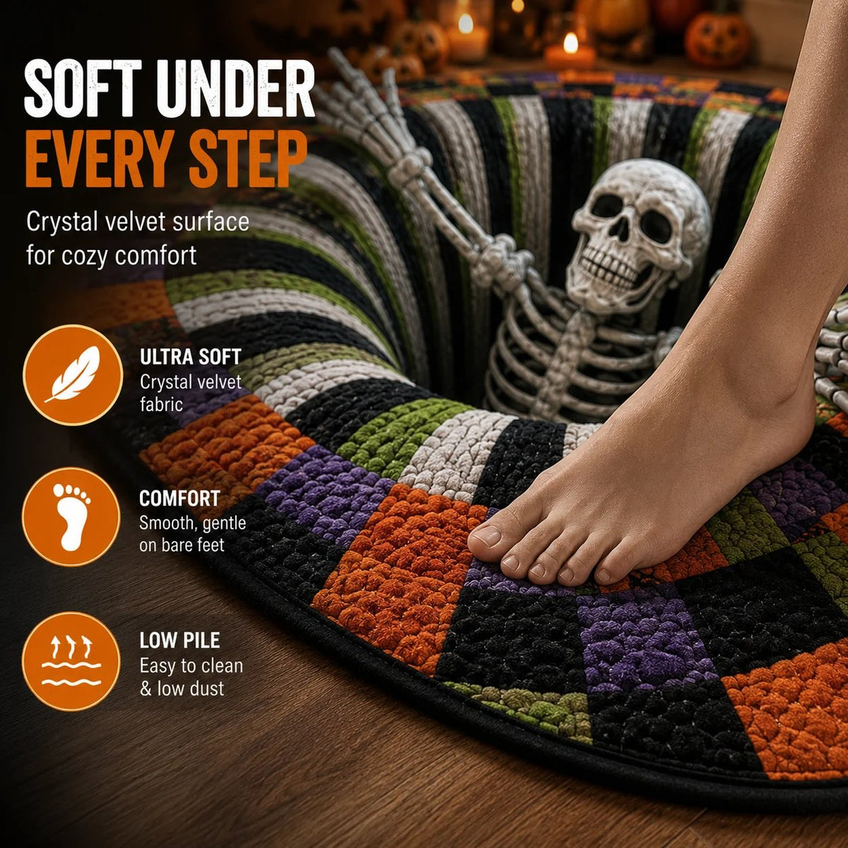 🎄🎄49% Off Last Day 🎄 3D Haunted Vortex Round Halloween Rug