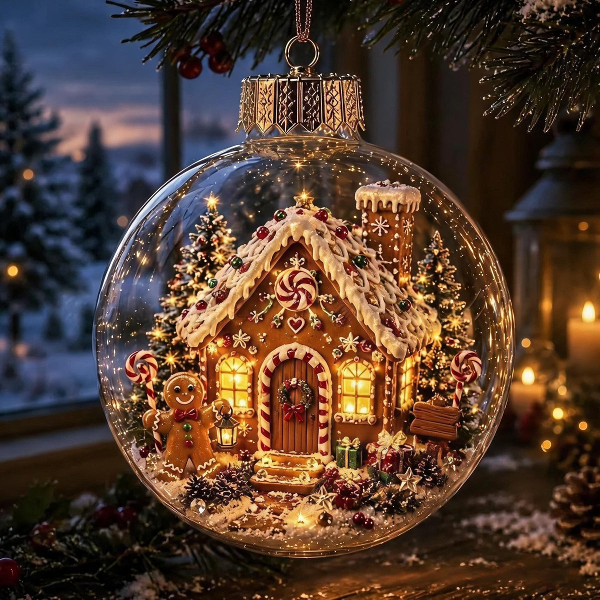 🎁✨Glowing Christmas Diorama Ornament🎄