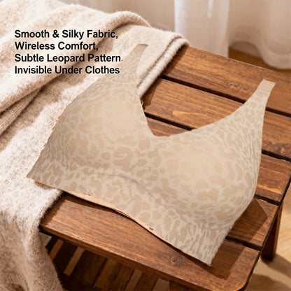 🌼🔥Super Firming Leopard Print Jelly  Bra | Women Wirefree Bras 👍No More Sagging Breasts