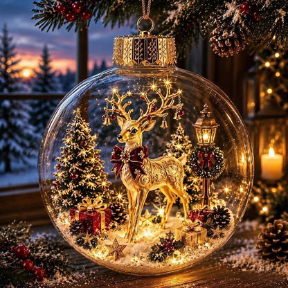 🎁✨Glowing Christmas Diorama Ornament🎄