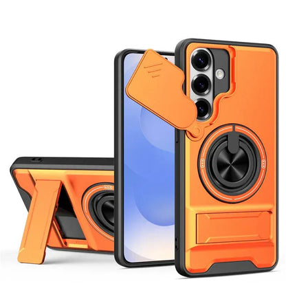🔥 Flash Sale: 49% OFF! 🔥Samsung Phone Case – Sliding Camera Cover, Rotatable Ring, Magnetic Mount